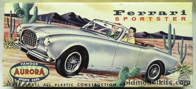 Aurora 1/32 Ferrari Sportster Convertible, 514-49 plastic model kit